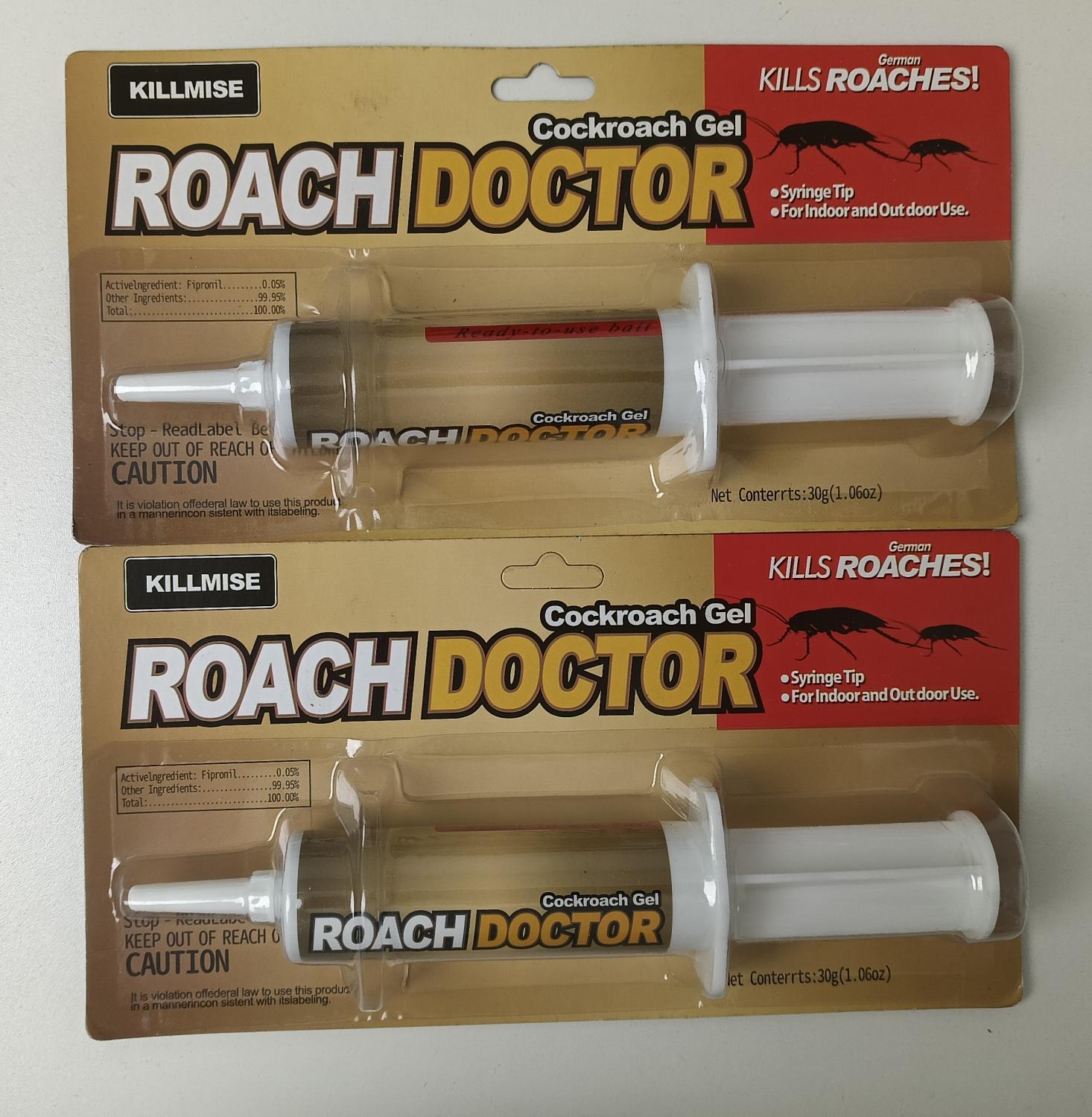 Cockroach Gel Bait, 30g – Professional Roach Killer Gel with Syringe Applicator, Indoor & Outdoor Use, Effective German Cockroach Control